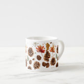 Elégante Pine Cone Espresso Mug - Célébration de l (Devant droit)