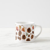 Elégante Pine Cone Espresso Mug - Célébration de l (Droite)