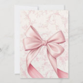 Élégante Pink & Gold Graduation Party Invitation (Dos)