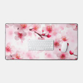 Elegante Pinky Cherry Blossom Bureaumat (Keyboard & Muis)