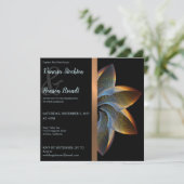 Elegante Pinwheel bruiloft uitnodiging (Staand voorkant)