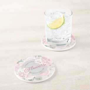 Elegante Pioenbloemen Grootouders We Kiezen Jou Zandsteen Onderzetter