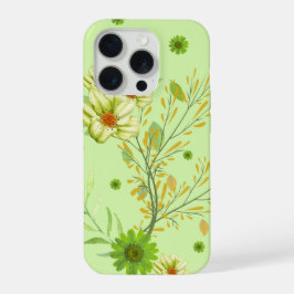 Elegante pistache groene telefoon portemonnee iPhone 15 pro hoesje