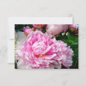 Elégante pivoine rose florale RSVP (Dos)
