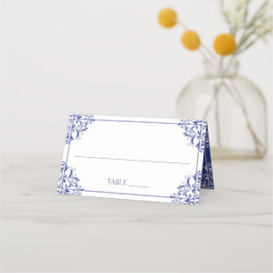 Elegante Place Card Tent Kaarten- Nadine (Royal Bl
