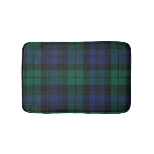 Elegante Plaid Klassieke Rustieke Groene Tartan Badmat