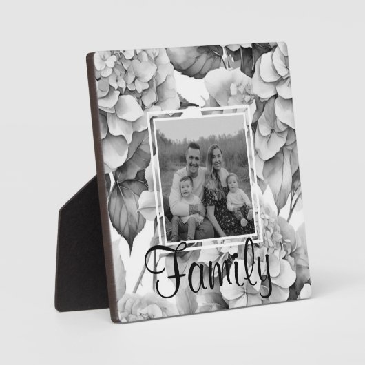 Elégante plaque d'aquarelle blanche grise noire (Recto)