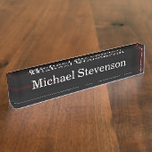 Élégante Plaque De Bureau Moderne Et Élégante (Taille)