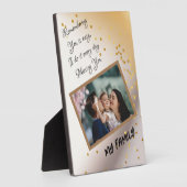 Élégante plaque de table avec l'Easel ajoute une t (Côté)