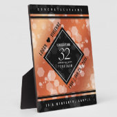 Élégante Plaque du 32ème anniversaire du Mariage d (Côté)