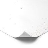 Elegante Platenspeler met Notes Sketch - Premium Poster (Hoek)