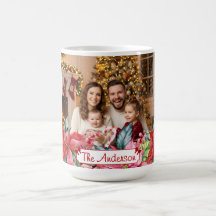 Elegante Poinsettia Bloemrijke Rand Aangepaste Fot