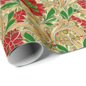 Elegante poinsettia cadeaupapier (Rol Hoek)