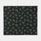 Élégante polaire d'impression feuille - Couverture (Devant (Horizontal))