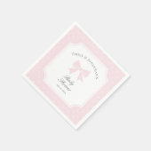 Elegante polka stippen Baby roze strik baby meisje Servet (Hoek)