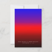 Elegante Polyamory Pride Bruiloft Kaart (Achterkant)