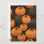 elegante pompoenen herfst Friendsgiving Kaart (Achterkant)