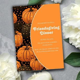 elegante pompoenen herfst Friendsgiving Kaart