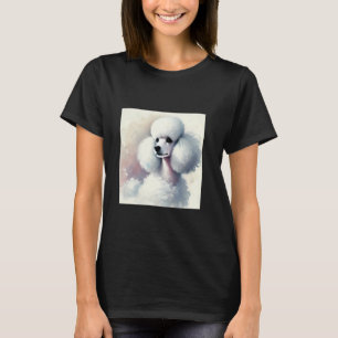 Elegante Poodle Kunst T-shirt Voor Hondenliefhebbe