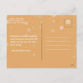 Elégante Porte verte Hiver Nouveau Faire-part (Dos)