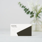 Elégante poussière dorée et Carte de visite bleu f (Debout devant)