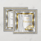 Elegante Prachtige 50 Deco Vintage Auto Jurk Hoge  Kaart (Voorkant / Achterkant)