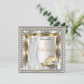 Elegante Prachtige 50 Deco Vintage Auto Jurk Hoge  Kaart (Staand voorkant)