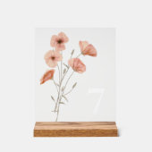 Elégante prairie de pavot Orange Fleurs (Recto)