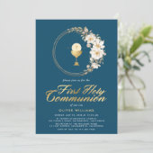 Élégante Première Sainte Communion Invitation (Debout devant)