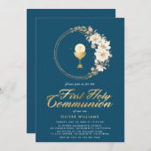 Élégante Première Sainte Communion Invitation (Devant / Derrière)