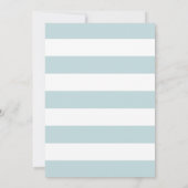 Élégante Première Sainte Communion Invitation Bleu (Dos)