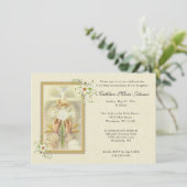 Élégante première sainte communion Invitations (Debout devant)