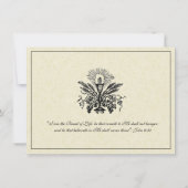 Élégante première sainte communion Invitations (Dos)