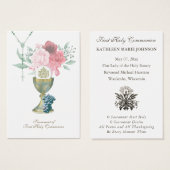 Élégante Première sainte communion Souvenir Saint (Devant & derrière)