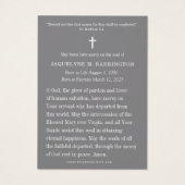 Élégante prière des Roses du Mémorial funéraire ca (Dos)