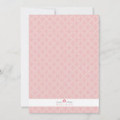 Élégante princesse magique rose Tiara Invitation (Dos)