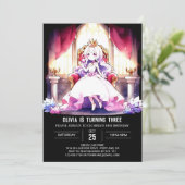 Elegante Prinses Verjaardag Kaart (Staand voorkant)