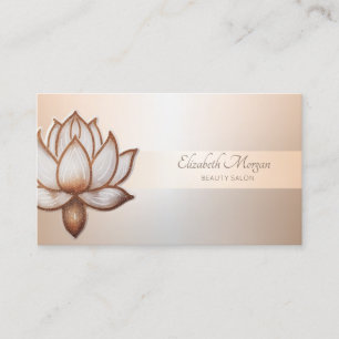 Elegante Professional  Streep Chic Lotus Schoonhei Visitekaartje