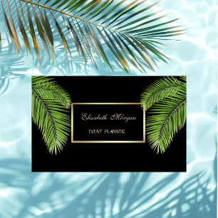 Elegante Professional ,Zwart,Frame,Palmboom Visitekaartje
