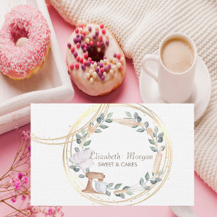 Elegante Professionele Cirkels Cake Mixer Bladen Visitekaartje