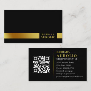Elegante professionele eenvoudige minimale luxe QR Visitekaartje