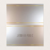 Elegante professionele excellente moderne Sjabloon Visitekaartjes (Buitenkant ongevouwen)