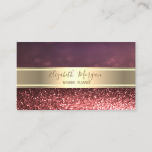 Elegante Professionele Glitter Bokeh, Gouden Stree Visitekaartje