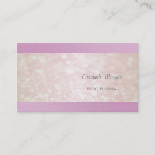 Elegante Professionele Glitterende Bokeh Visitekaartje