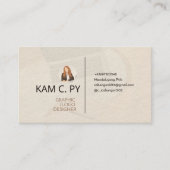 Elegante professionele grafische Logo-ontwerper Visitekaartje (Voorkant)