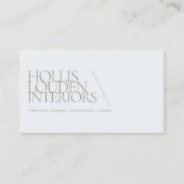 Elegante professionele interieurontwerper visitekaartje (Voorkant)