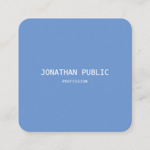 Elegante Professionele Moderne Blauw Witte Sjabloo Vierkante Visitekaartje