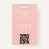 Elegante professionele zakelijke Waterverf handtek Badge (Achterkant)