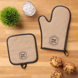 Elegante promotie voor kleine bedrijven, aangepast ovenwant & pannenlap set