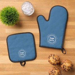 Elegante promotie voor kleine bedrijven, op maat g ovenwant & pannenlap set